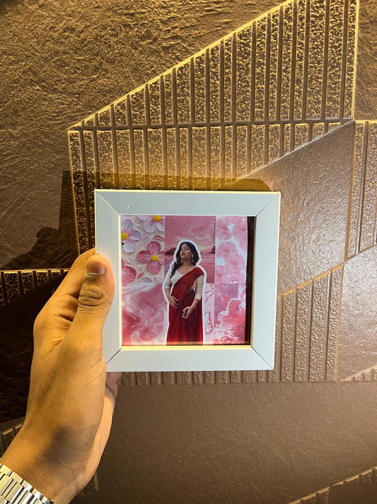 Personalized Mini Photo Frame with Aesthetic Background